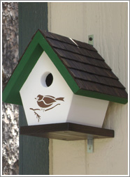 Special Order Bird House with Bird Graphic