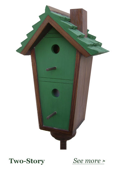 Two-Story Bird Houses