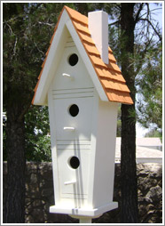 Special Request For Three Story Birdhouse with Adobe Roof
