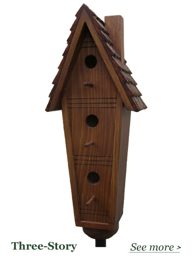 Three Story Bird Houses