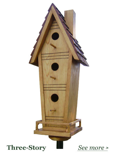 Three Story Bird Houses