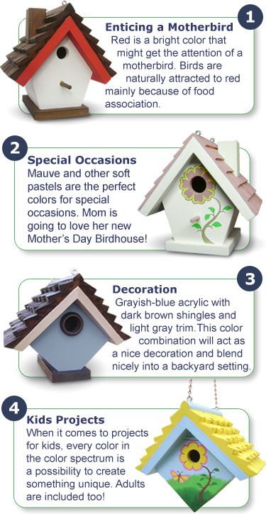 Birdhouses and the Best Outdoor Craft Paint!