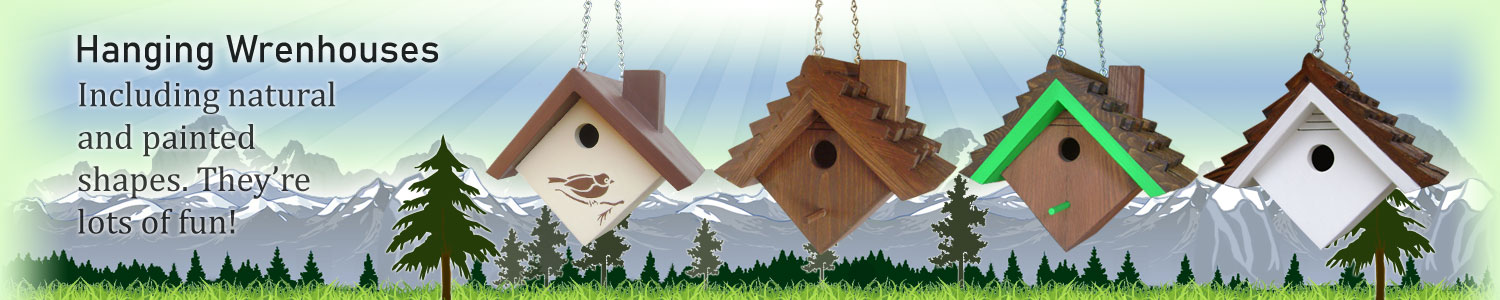 Hanging Wren Houses!